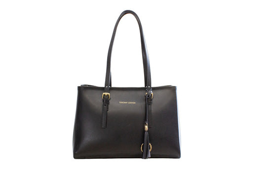 Sac Shopper - TL BAG: Le Sac En Cuir Italien Spacieux Pour Femmes Actives - Maroquinerie M&R