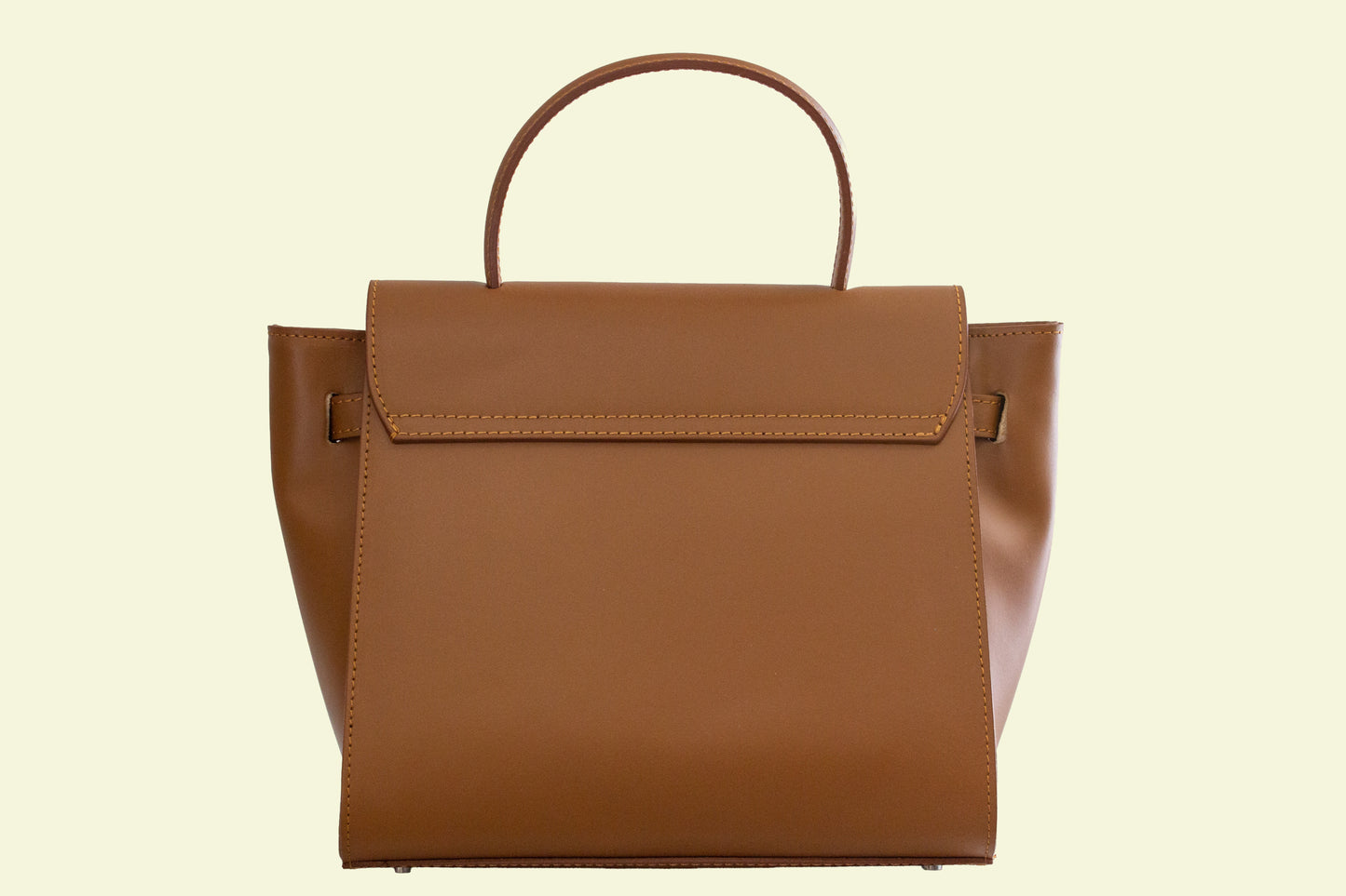 Sac Lexia camel en cuir italien vue arrière
