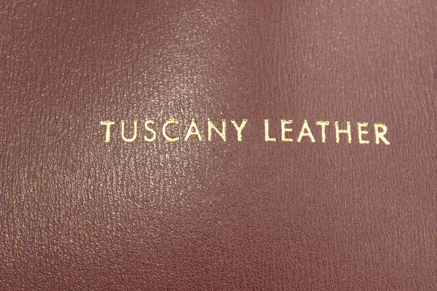 Sac Shopper TL BAG détail logo TL sur cuir bordeaux