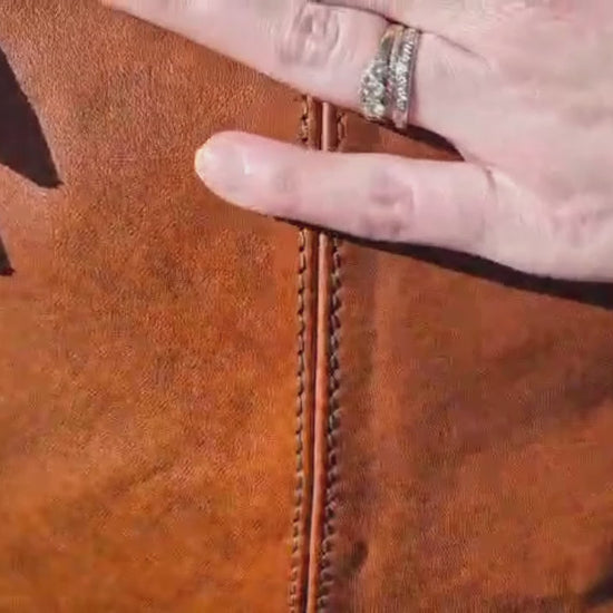 Sac Liora cognac cuir italien vidéo