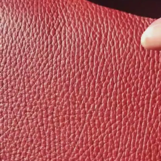 Sac lumar bordeaux cuir italien vidéo