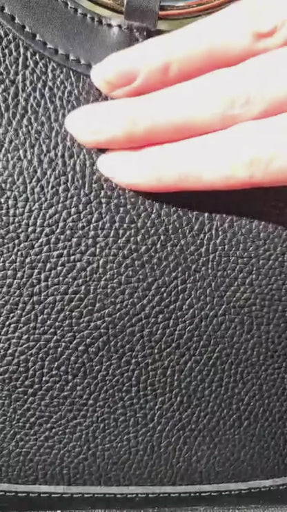 Sac Carli noir cuir italien vidéo